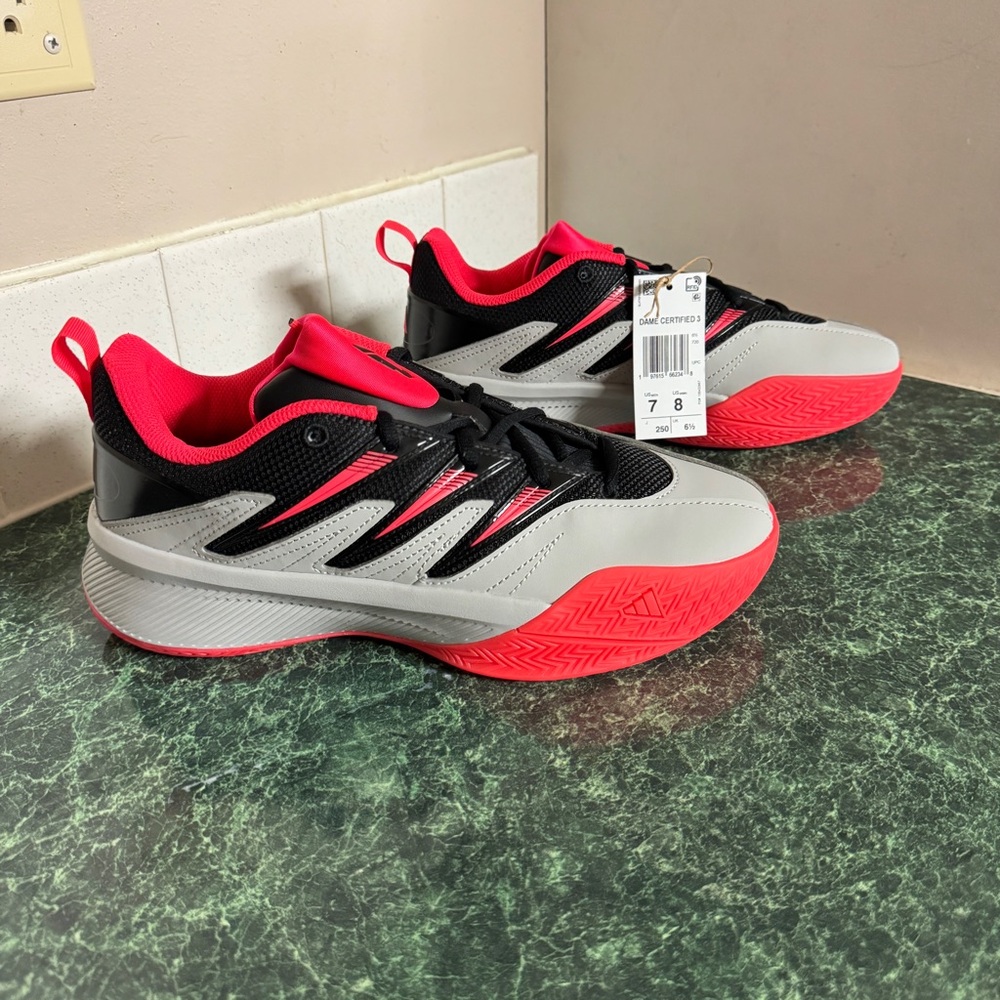 Adidas Dame Cert 3 Red Athletic Shoes